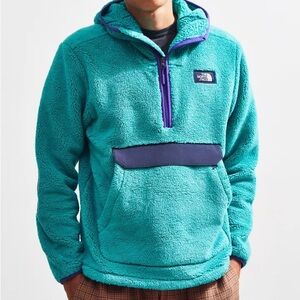 [The North Face] Sherpa Hoodie Kangaroo Pocket Sweartshirt Small